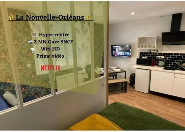 La Nouvelle-Orleans - Hyper-Centre- 2Mn Sncf - Wi-Fi Netflix Gratuit